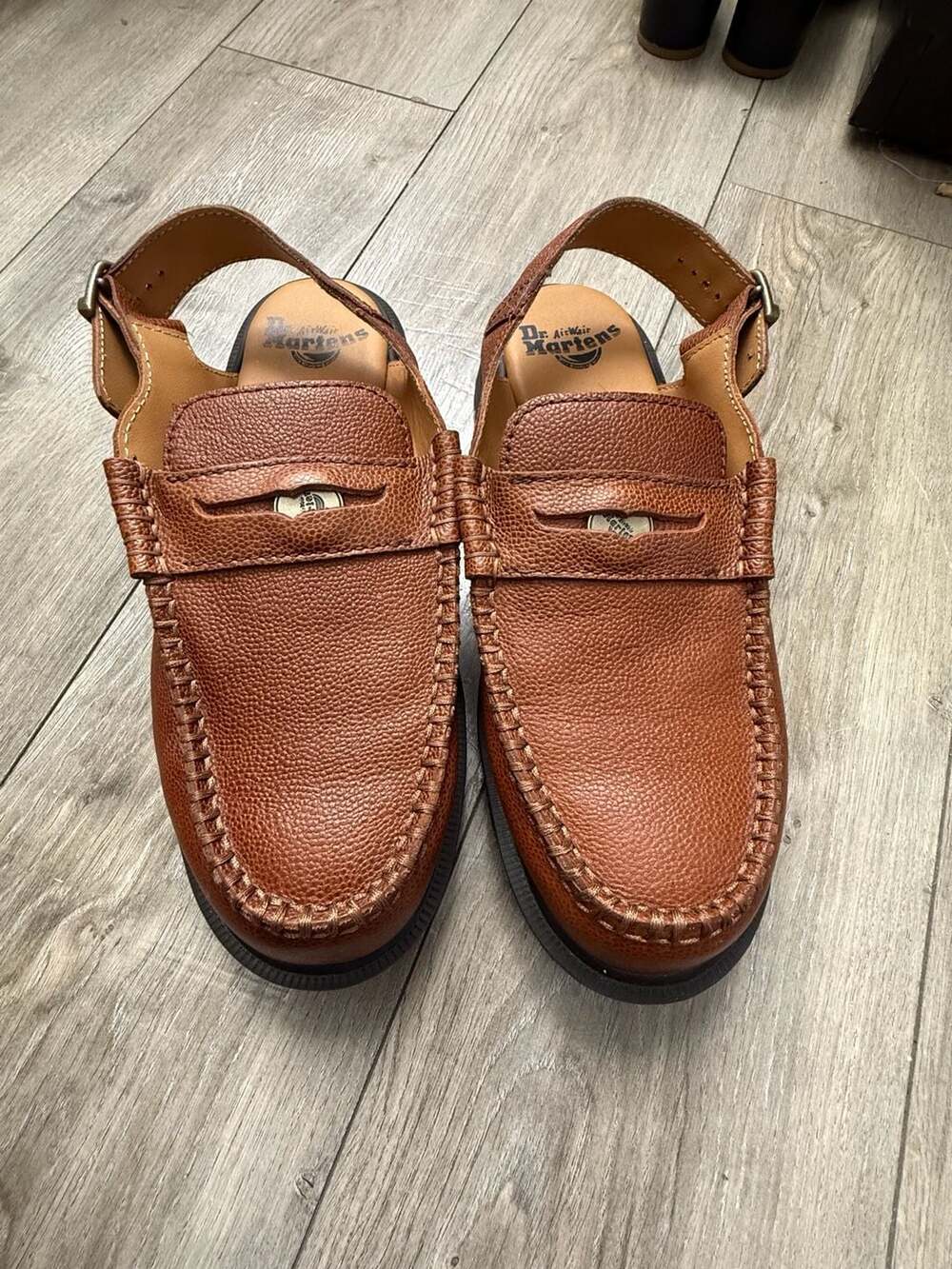 Dr. Martens Penton Slingback Mules in Whiskey Westminster Leather - Picture 5 of 8